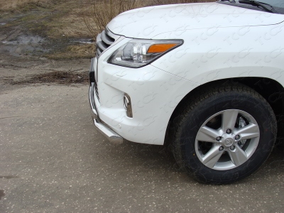 Накладка решётки радиатора 16 мм ТСС для Lexus LX-570 2012-2015