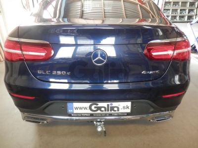 Фаркоп оцинкованный для Mercedes GLC-Class x253 2015-2022, Mercedes GLC-Class Coupe C253 2016-2022 условно-съемное крепление шара