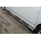 Пороги труба овальная с накладками 75х42 мм ТСС для Volkswagen Multivan/Caravelle 2009-2015