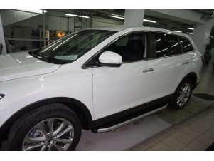Пороги алюминиевые Alyans для Mazda CX-9 № MAC9.47.0127