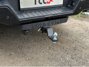 Фаркоп (Black, шар E нерж., надпись Tunland V9) для Foton Tunland V9 2.0 Diesel АКПП 4WD 2025-н.в. №TCU00446N-B02